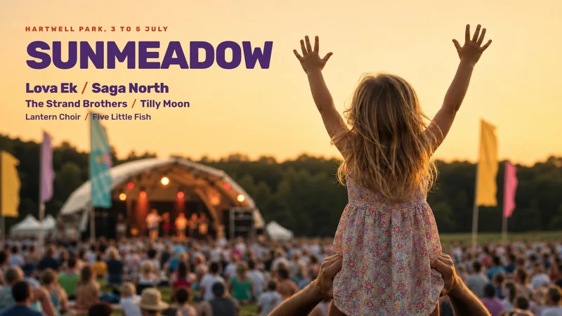 Example campaign, festival: Sunmeadow family festival, Landscape