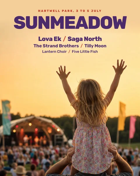 Example campaign, festival: Sunmeadow family festival, Portrait post